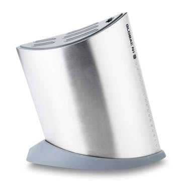 Ni Ship Shape Knife Block Small, Silver