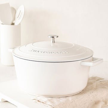 Casserole Dish 5L, Cream