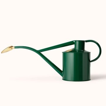 The Rowley Ripple & Smethwick Spritzer Watering Can & Sprayer Gift Set 1L, Green & Brass