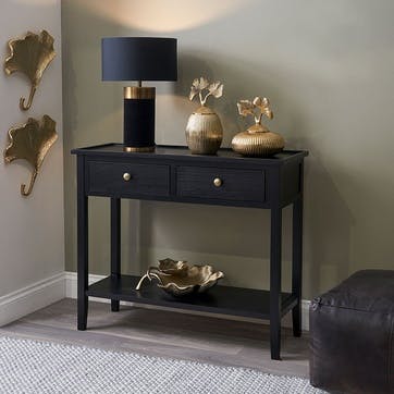 Chelmsford Console Table , Satin Black