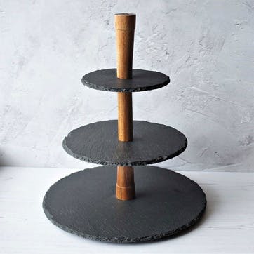 Slate Cheese Serving Tower 36cm, Slate