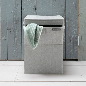 Stackable Laundry Box, 35 Litre, Grey