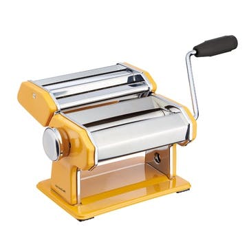 World of Flavours Stainless Steel Pasta Maker, Yellow