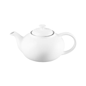 Stoneware Classic Teapot, 1.3L, White