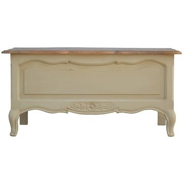 Chateau Storage Bench, Cream/Natural