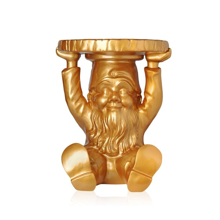 Attila, Small Gnome Stool, Gold