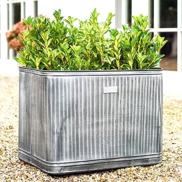 Hampton Planter D80cm, Galvanised