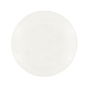 Recycled Set of 3 Glass Plates D20.5cm, Pearl White