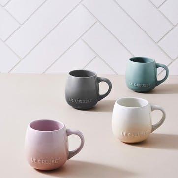 Stoneware Coupe Set of 4 Mugs, 320ml, Multi