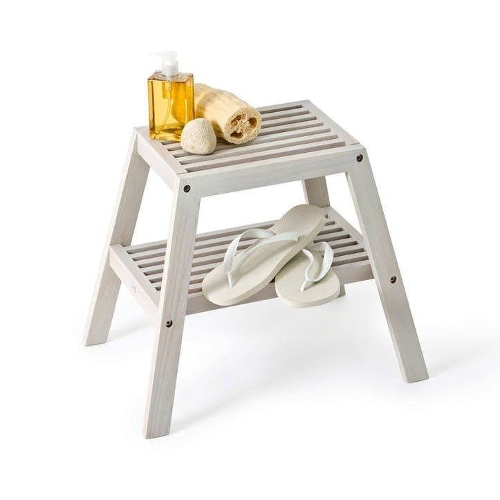 Slatted Stool, Oyster