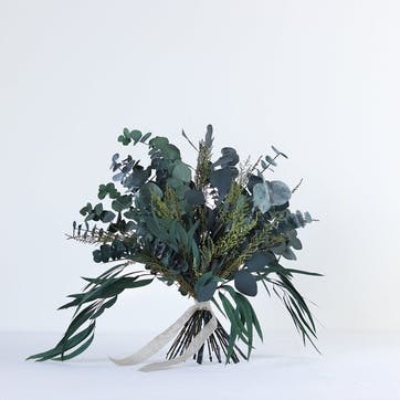 Hand-Tied Medium Bouquet, Greenery & Neutrals