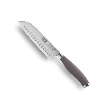 Syracuse Soft Grip Santoku Knife 13cm, Grey