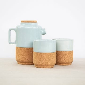 Eco Tea Set for Two , Aqua