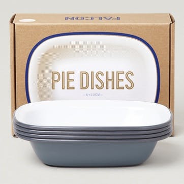 Pie Dishes, Pigeon Grey