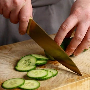 Chef knife 20cm, Satin Gold
