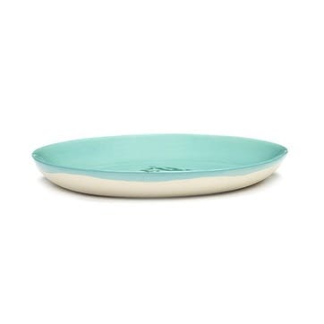 Ottolenghi Set of 4 extra small plates, D16, Blue And Green