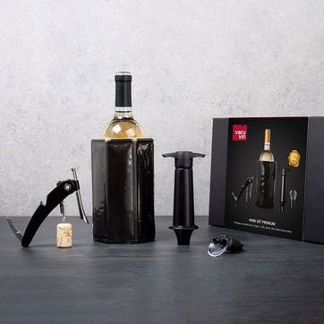 Premium 4 Piece Wine Set, Black