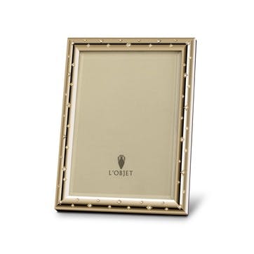 Stars Gold Photo Frame, 15 x 10 cm