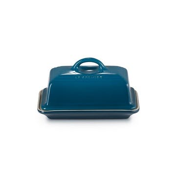 Butter dish, 17cm, Le Creuset, Stoneware, Deep teal