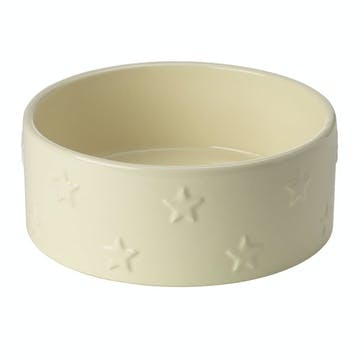 Star Ceramic Pet Bowl, L