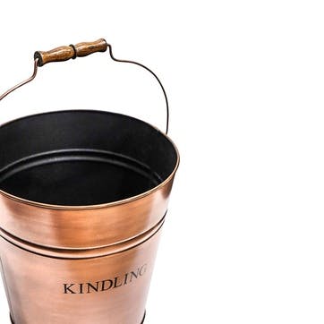 Fireside Kindling Bucket H30cm, Copper