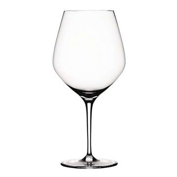 Style Set of 4 Burgundy Red Wine Glasses 640ml, Clear