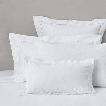 Adeline Small Rectangle Cushion Cover, White