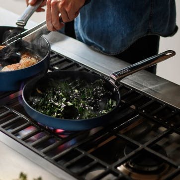 Space Folding Frying Pan, 20cm, Midnight Blue