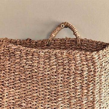 Putlar Seagrass Wall Hung Basket, Large, Natural