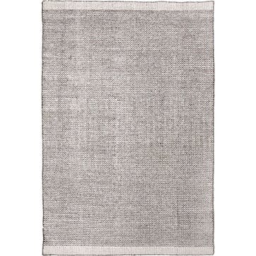 Basket Weave Indoor Outdoor Rug 160 x 230cm, Graphite & White