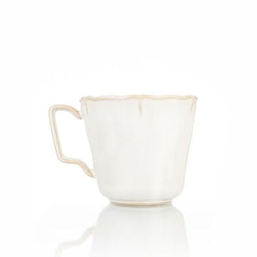 Scalloped Mug , 350ml, White