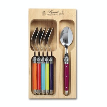 Tea Spoons, Multicoloured Handle, Set of 6