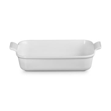 Stoneware Heritage Rectangular Dish, 32cm, White