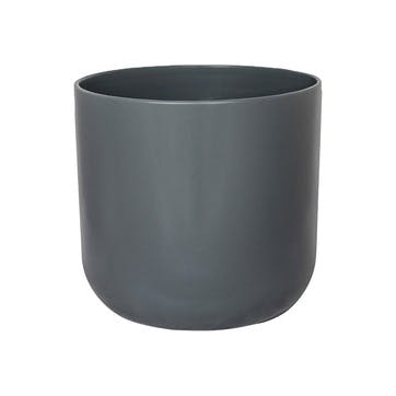 Lisbon Planter, 26cm, Charcoal