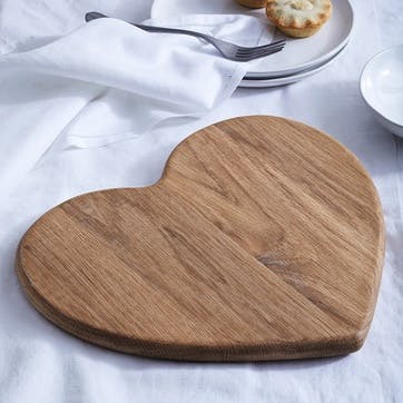 Rustic Large Heart Oak Board