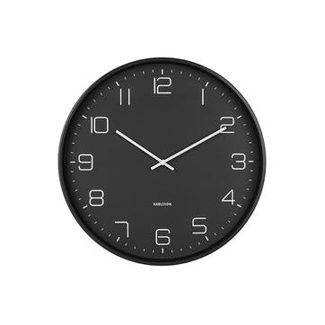 Lofty Wall Clock D40cm, Black