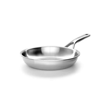 MultiPly Stainless Steel Open Frying Pan 20cm, Silver