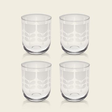 Classic Stem Set of 4 Water Glasses 450ml, Multi