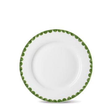 Scallop Side Plate D20cm, Green