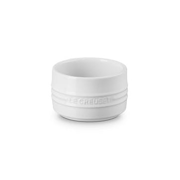 Stoneware Stackable Ramekin, White