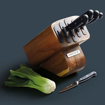 Edgekeeper Knife block with 5 knives, Wood