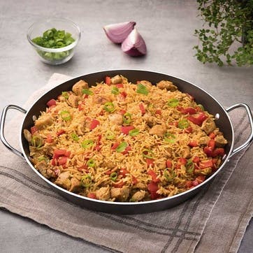 Loreto Aluminum Paella Pan, 34cm,