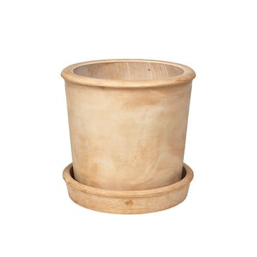 Rolf Planter D37 x H37cm, Antique Beige