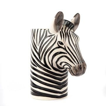 Zebra Utensil Pot H22cm Black/White