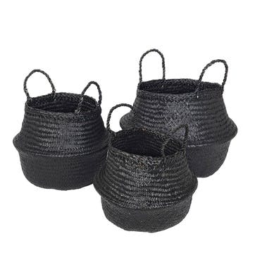 Ilse Fold Baskets Set of 3 Sea Grass