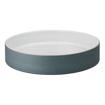 Straight round tray, 23 x 5cm, Denby, Impression Charcoal, black