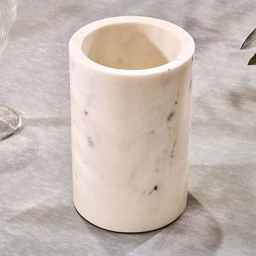 Duru Marble Wine Cooler H18cm, White