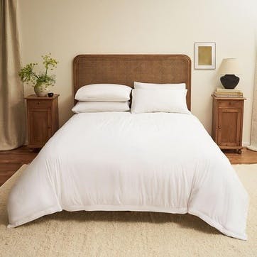 The Original 300 Thread Count Sateen Duvet Cover Double, White