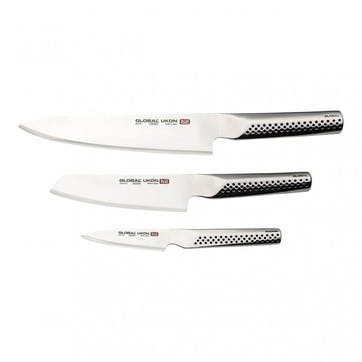 Ukon 3 Piece Knife Set , Silver