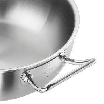 Pro Wok 30cm, Stainless Steel